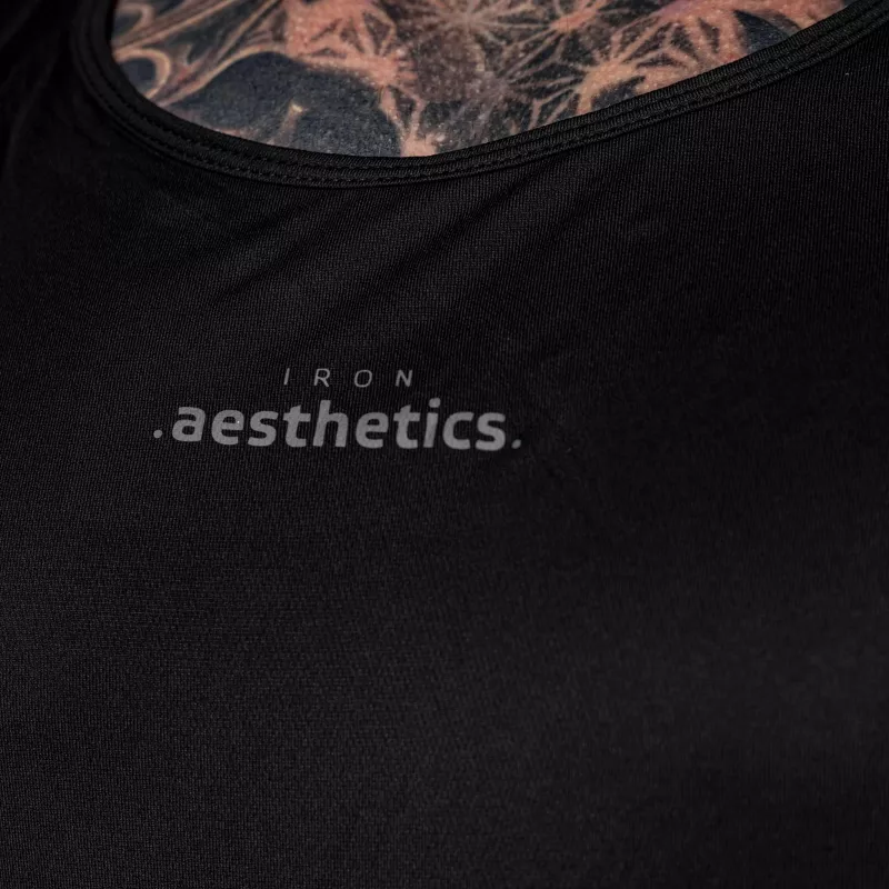 Férfi atléta Iron Aesthetics Camo Mesh, fekete-5