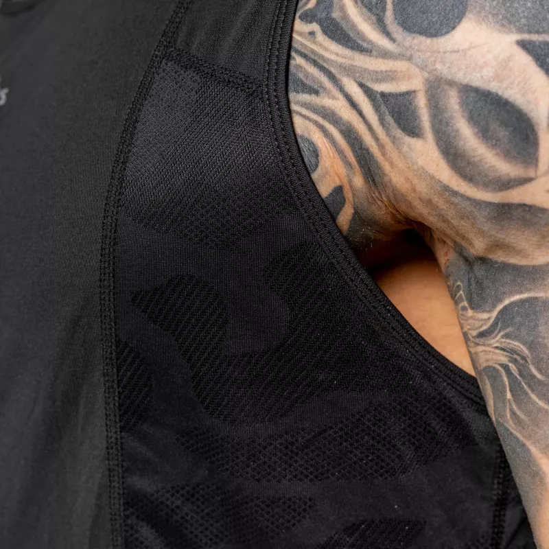 Férfi atléta Iron Aesthetics Camo Mesh, fekete-3