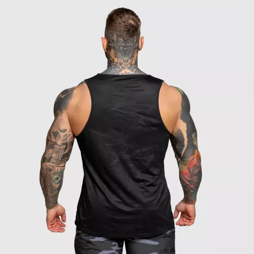 Férfi atléta Iron Aesthetics Camo Mesh, fekete