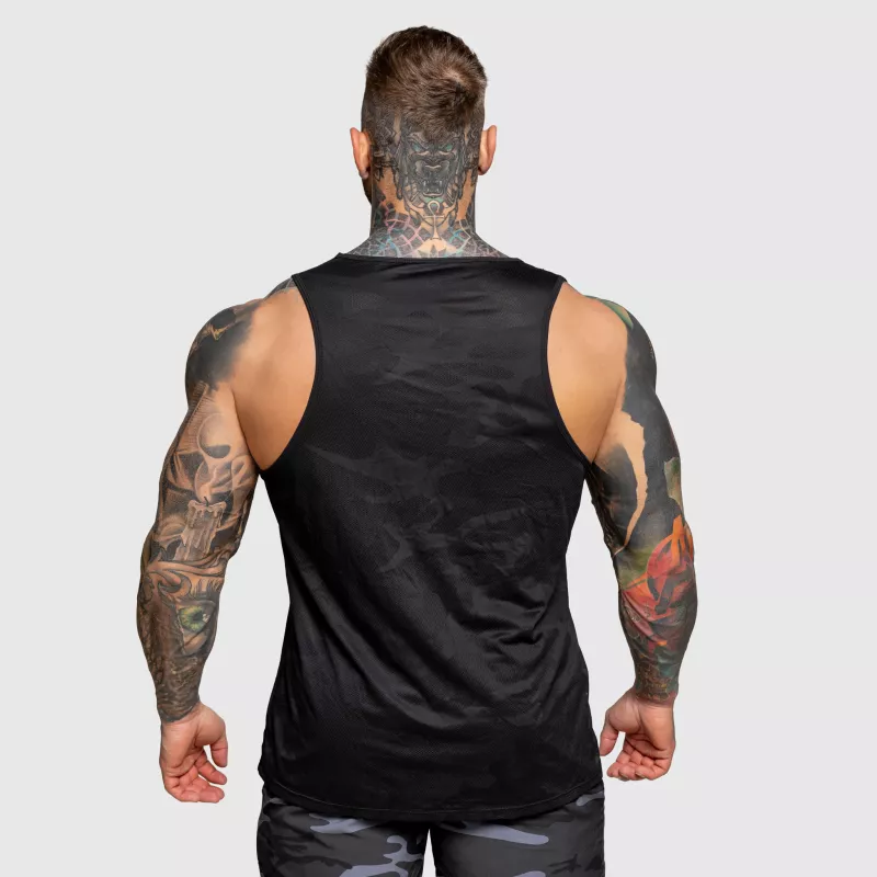 Férfi atléta Iron Aesthetics Camo Mesh, fekete-2