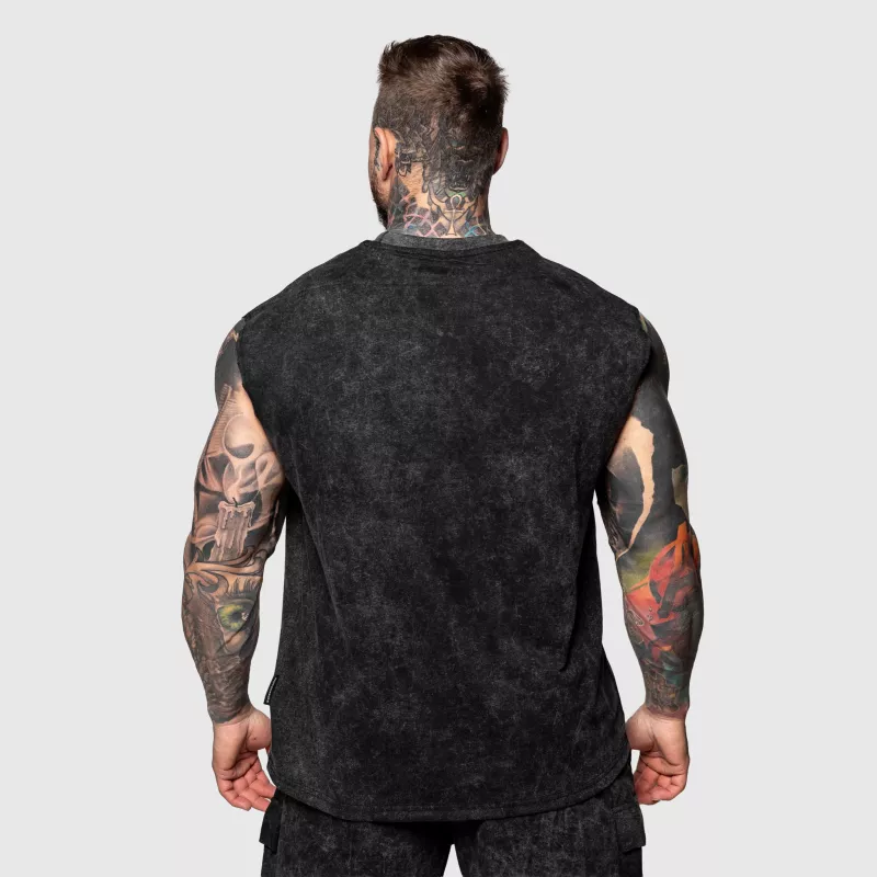 Férfi atléta Iron Aesthetics Muscle Tee, washed black-2