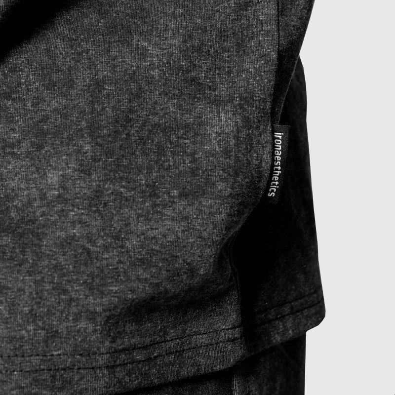Férfi atléta Iron Aesthetics Muscle Tee, washed black · záber 7