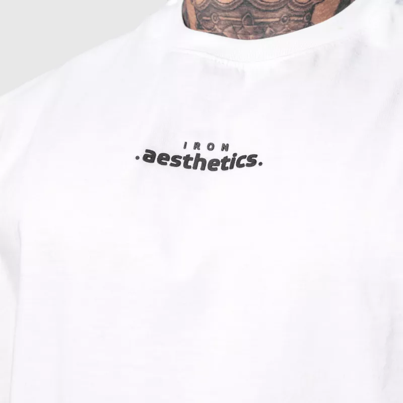 Férfi atléta Iron Aesthetics Muscle Tee, fehér-6