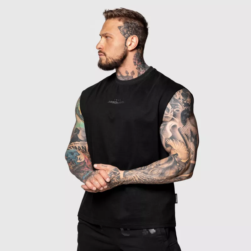 Férfi atléta Iron Aesthetics Muscle Tee, fekete-3