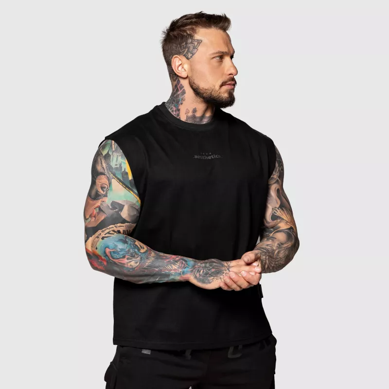 Férfi atléta Iron Aesthetics Muscle Tee, fekete-4