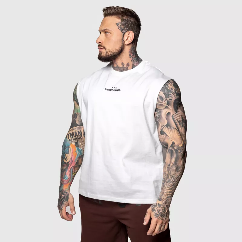 Férfi atléta Iron Aesthetics Muscle Tee, fehér-3