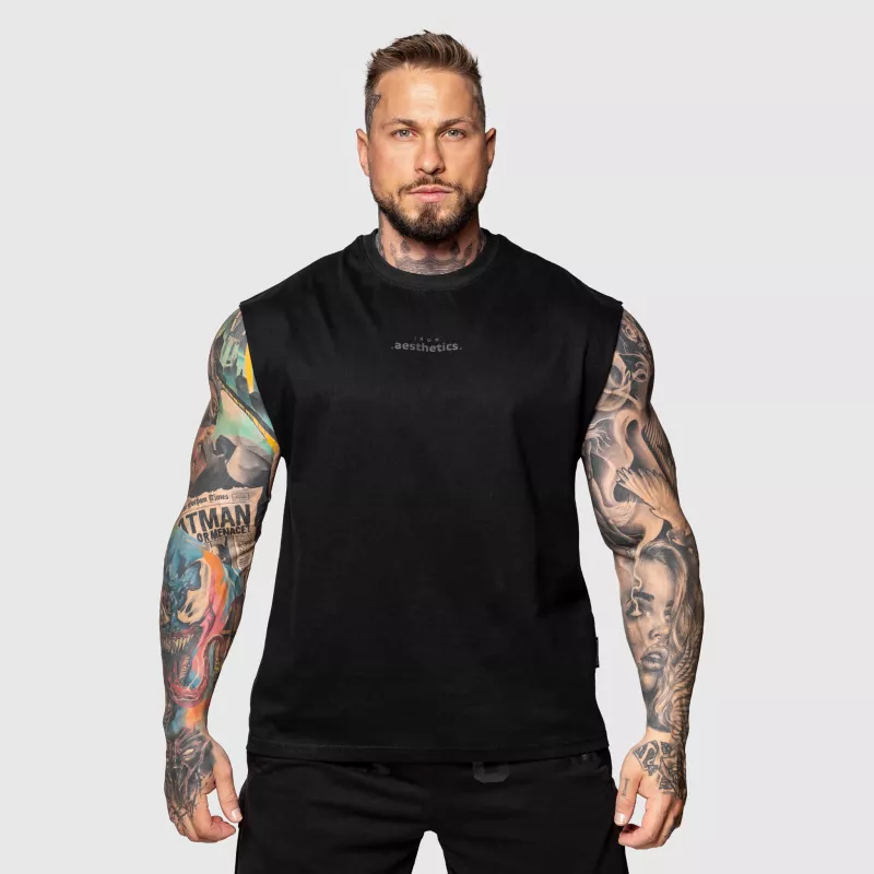 Férfi atléta Iron Aesthetics Muscle Tee, fekete-1