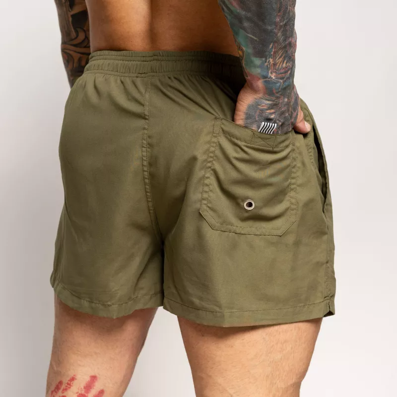 Férfi fürdőnadrág Iron Aesthetics Beach Mode, zöld-3