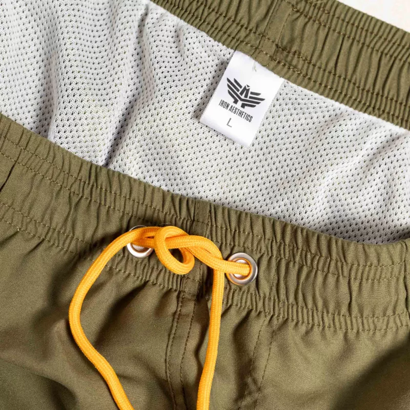 Férfi fürdőnadrág Iron Aesthetics Beach Mode, zöld-6