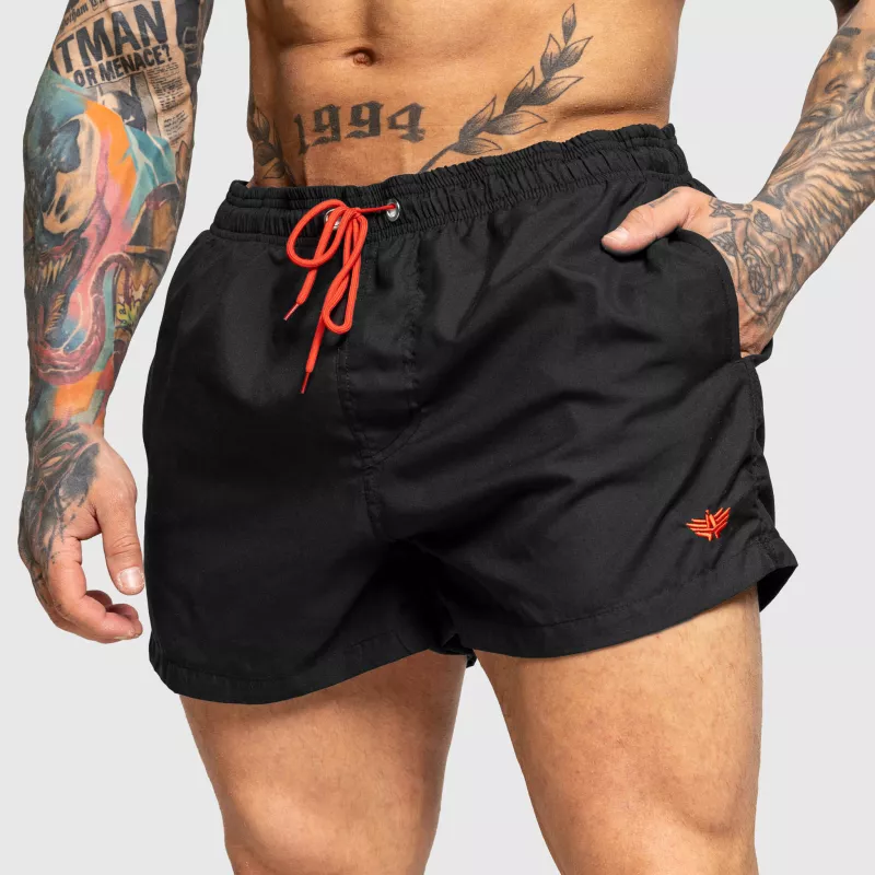 Férfi fürdőnadrág Iron Aesthetics Beach Mode, fekete-2