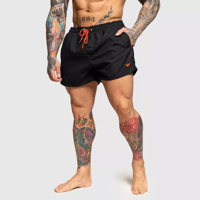 Férfi fürdőnadrág Iron Aesthetics Beach Mode, fekete-1