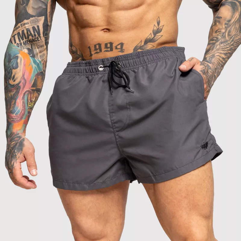 Férfi fürdőnadrág Iron Aesthetics Beach Mode, szürke-1