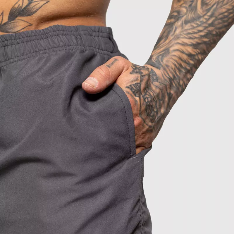 Férfi fürdőnadrág Iron Aesthetics Beach Mode, szürke-7
