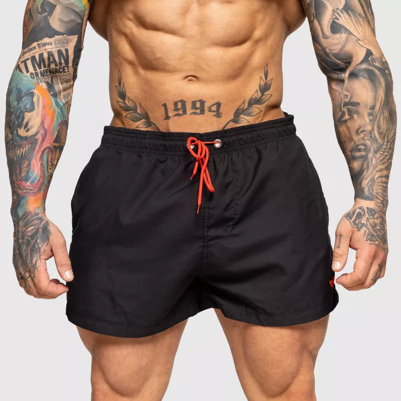 Férfi fürdőnadrág Iron Aesthetics Beach Mode, fekete-3