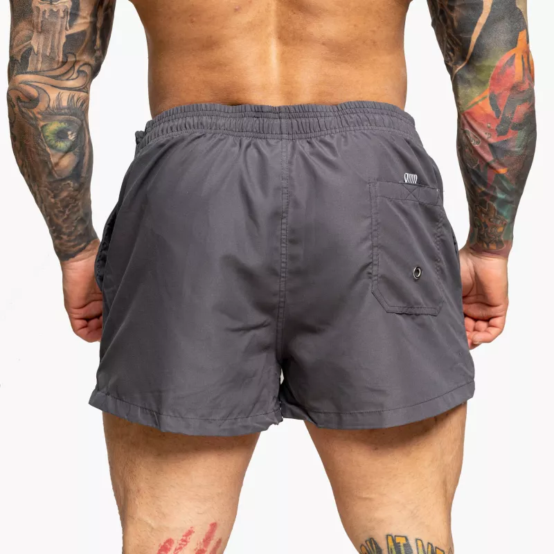 Férfi fürdőnadrág Iron Aesthetics Beach Mode, szürke-3