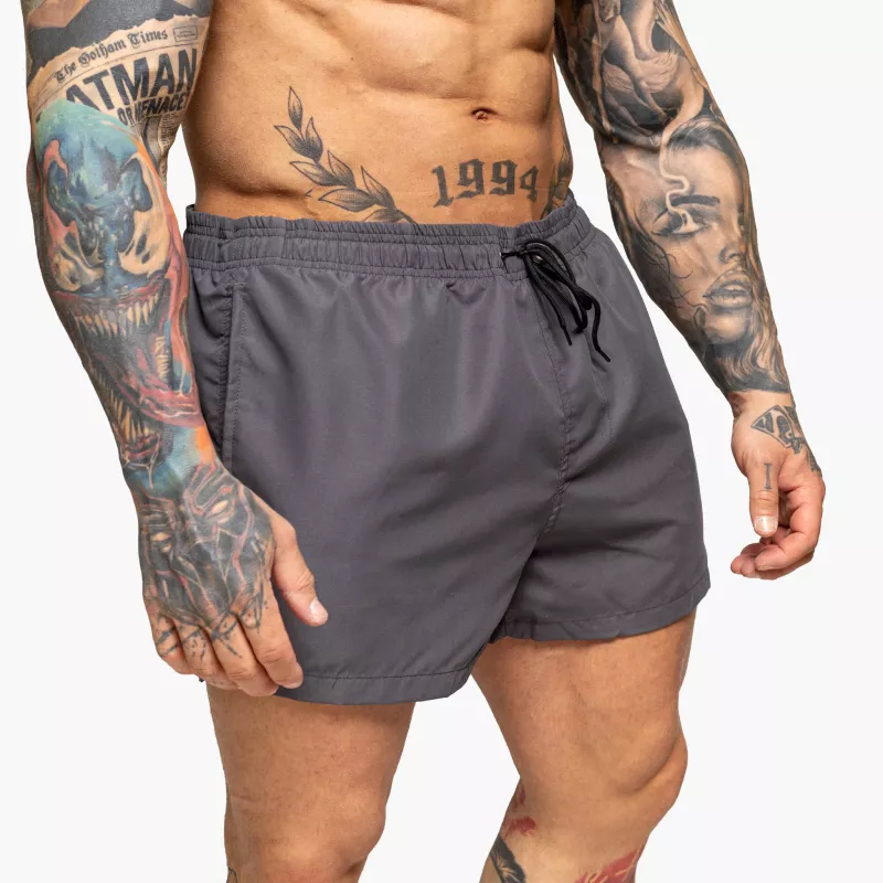 Férfi fürdőnadrág Iron Aesthetics Beach Mode, szürke-4