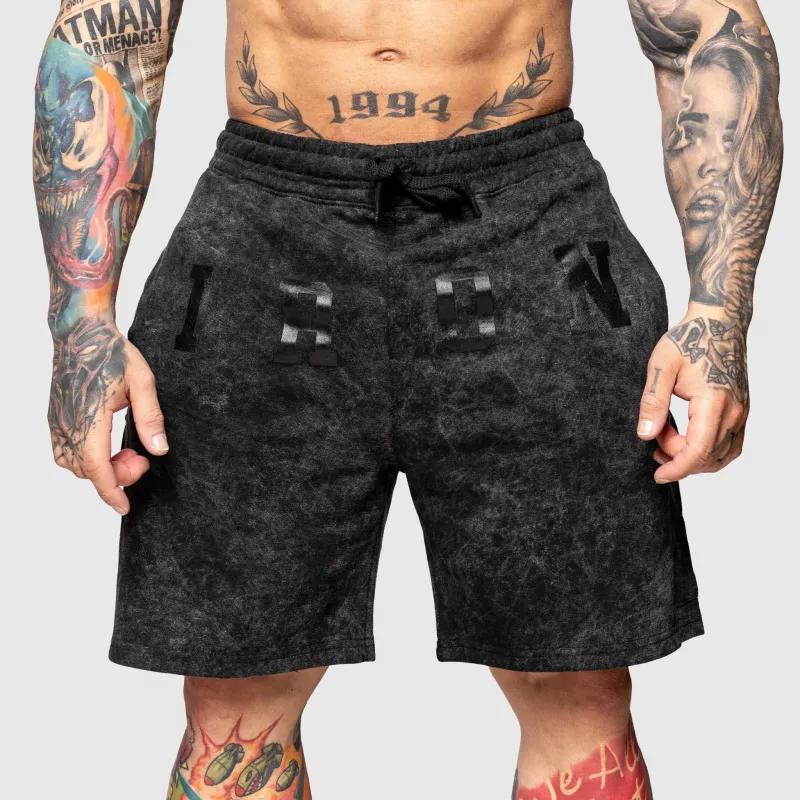 Férfi melegítősort Iron Aesthetics College, washed black-2