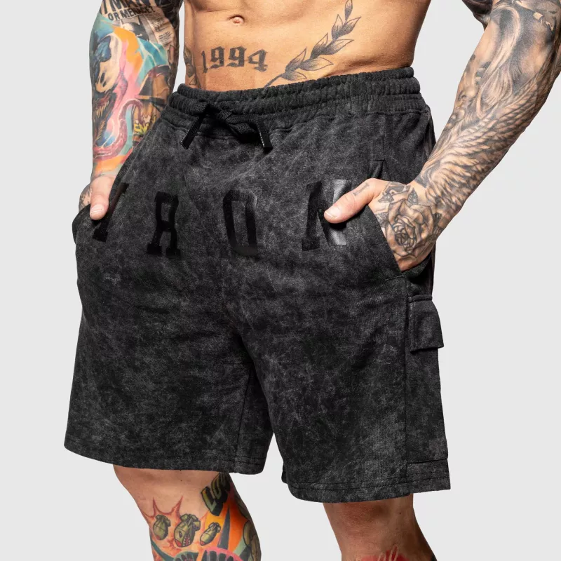 Férfi melegítősort Iron Aesthetics College, washed black-6