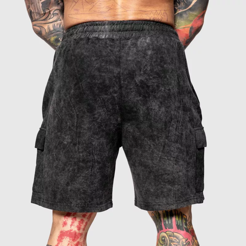 Férfi melegítősort Iron Aesthetics College, washed black-4