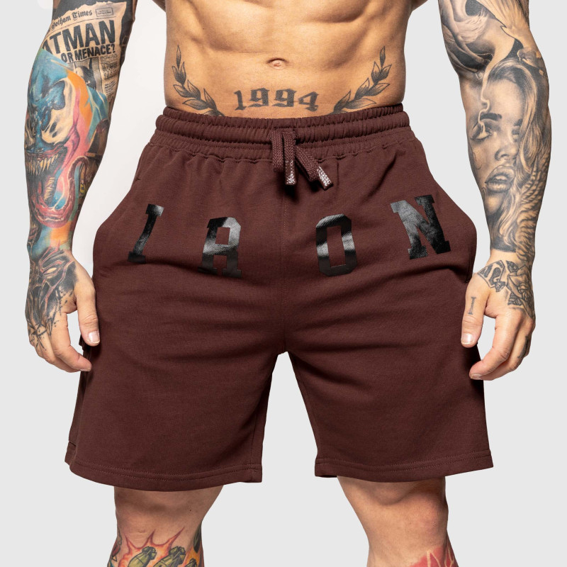 Férfi melegítősort Iron Aesthetics College, barna · záber 6