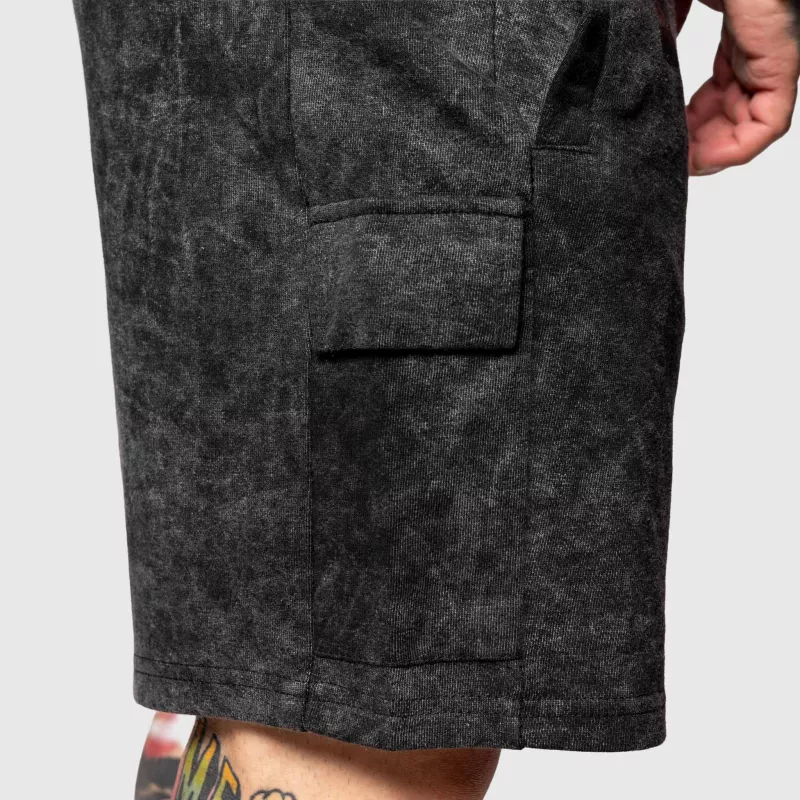 Férfi melegítősort Iron Aesthetics College, washed black-7