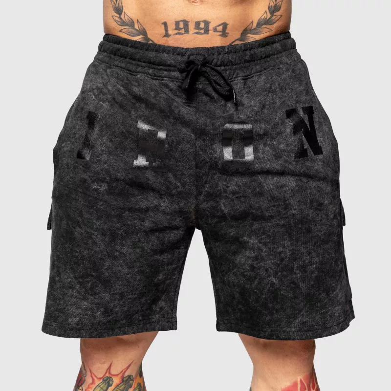 Férfi melegítősort Iron Aesthetics College, washed black-9