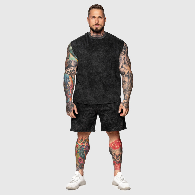 Férfi melegítősort Iron Aesthetics College, washed black · záber 10
