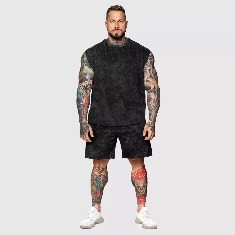 Férfi melegítősort Iron Aesthetics College, washed black-10