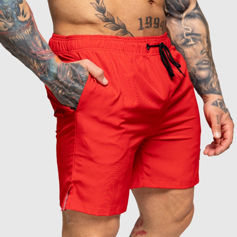 Férfi úszóshort Iron Aesthetics Boardwalk, piros · záber 6