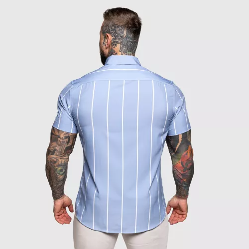 Sztreccs ing Iron Aesthetics Short Stripe, kék
