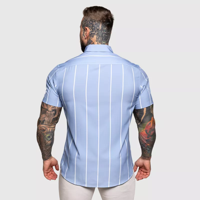 Sztreccs ing Iron Aesthetics Short Stripe, kék-2