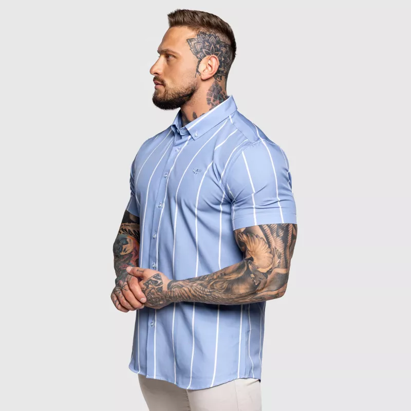 Sztreccs ing Iron Aesthetics Short Stripe, kék-5