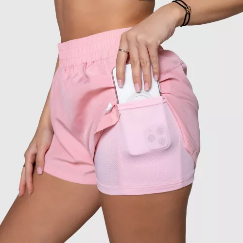 Női short Iron Aesthetics Athletic 2in1, rózsaszín