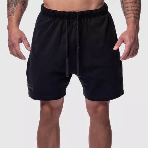 Férfi pamut short Iron Aesthetics Ambition, fekete