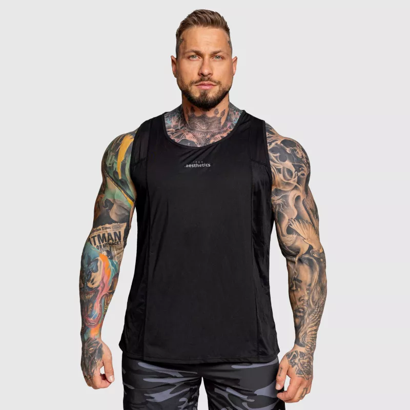 Férfi atléta Iron Aesthetics Camo Mesh, fekete-1