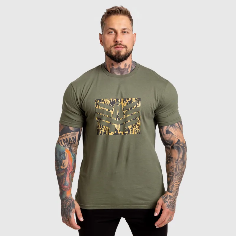 Férfi póló Iron Aesthetics Tactical, zöld-1