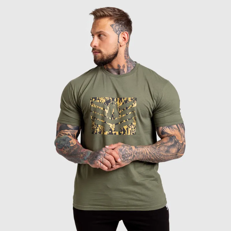 Férfi póló Iron Aesthetics Tactical, zöld-5