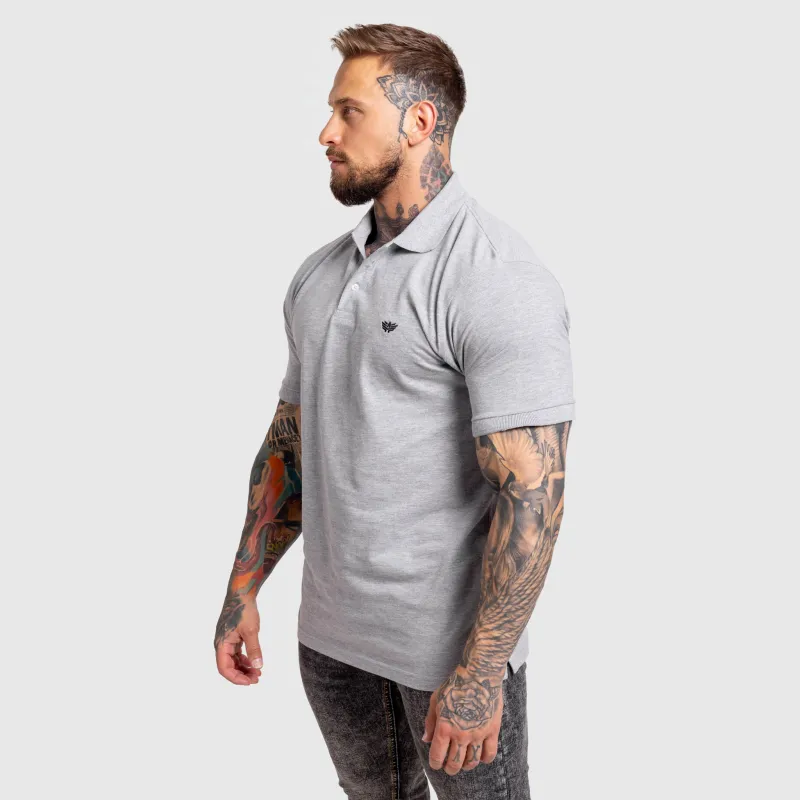 Férfi pólóing Iron Aesthetics Pique, szürke-2
