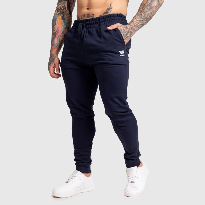 Férfi jogger melegítőnadrág Iron Aesthetics Snap, navy-3