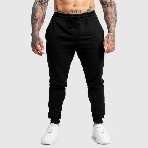 Férfi jogger melegítőnadrág Iron Aesthetics Snap, fekete