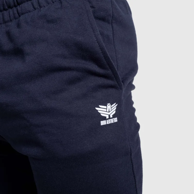 Férfi jogger melegítőnadrág Iron Aesthetics Snap, navy-4
