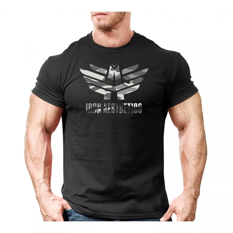 Ultrasoft póló Iron Aesthetics, army fekete-3
