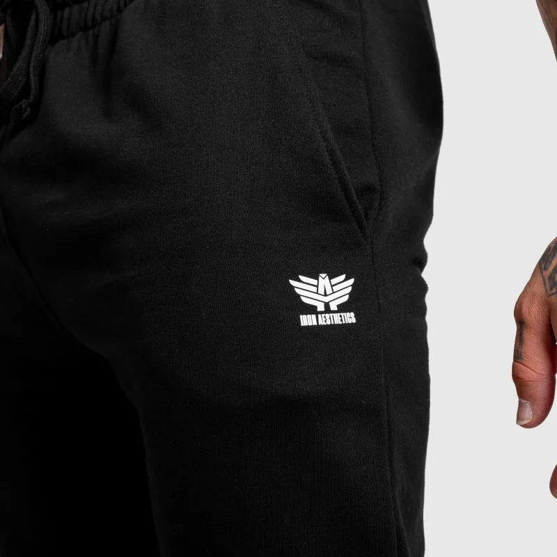Férfi jogger melegítőnadrág Iron Aesthetics Snap, fekete-8
