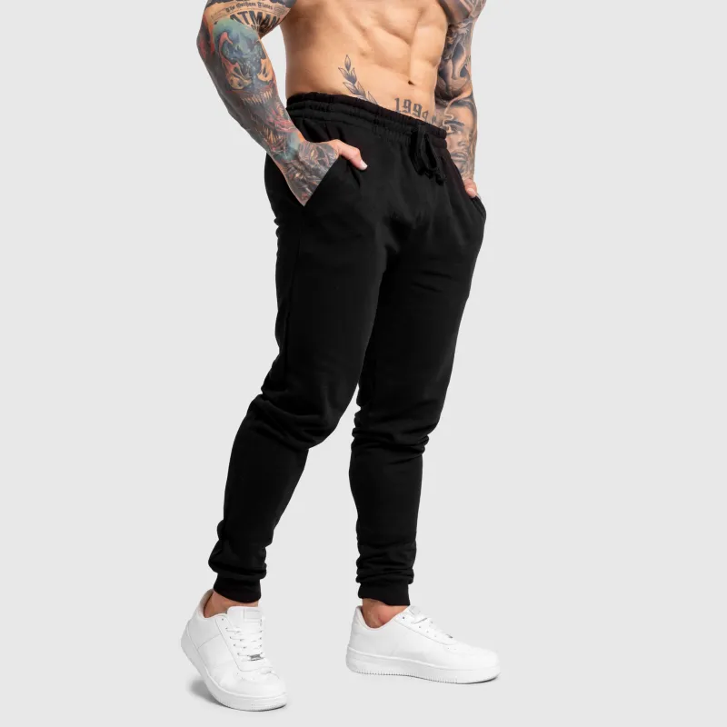 Férfi jogger melegítőnadrág Iron Aesthetics Snap, fekete-5