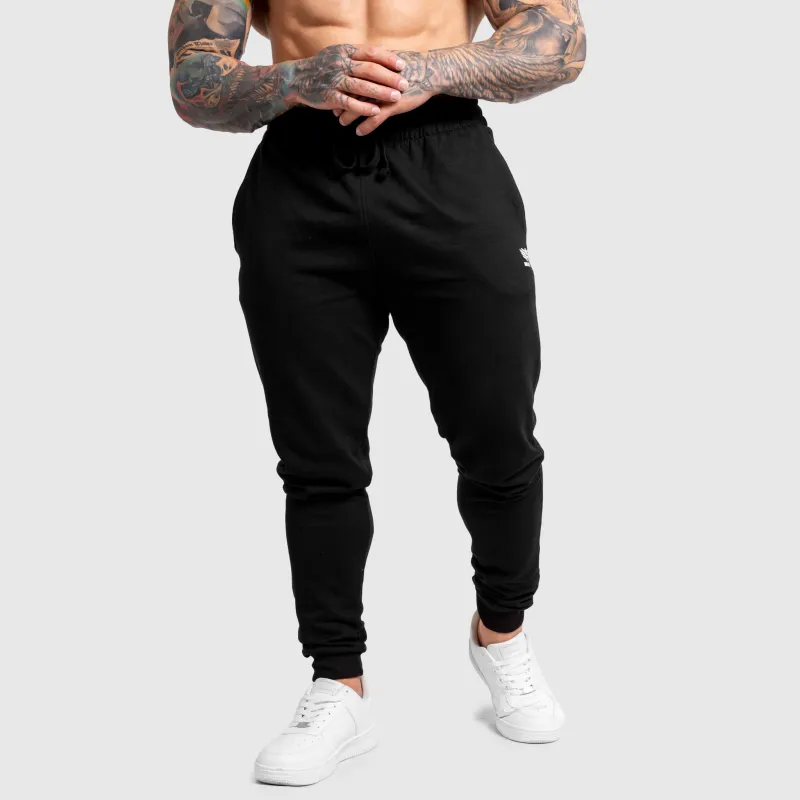 Férfi jogger melegítőnadrág Iron Aesthetics Snap, fekete-6