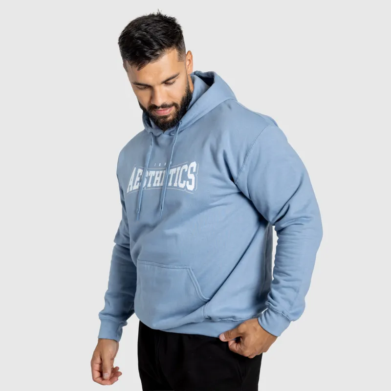 Férfi kapucnis pulóver Iron Aesthetics Frontline, kék-3