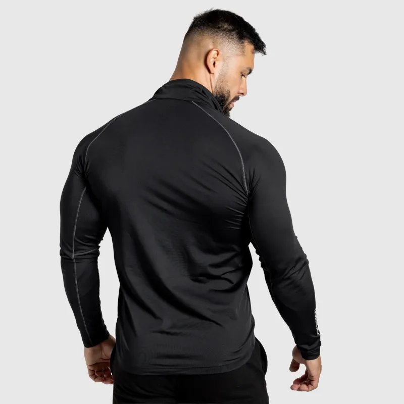 Férfi cipzáros pulcsi Iron Aesthetics Stride, fekete-3