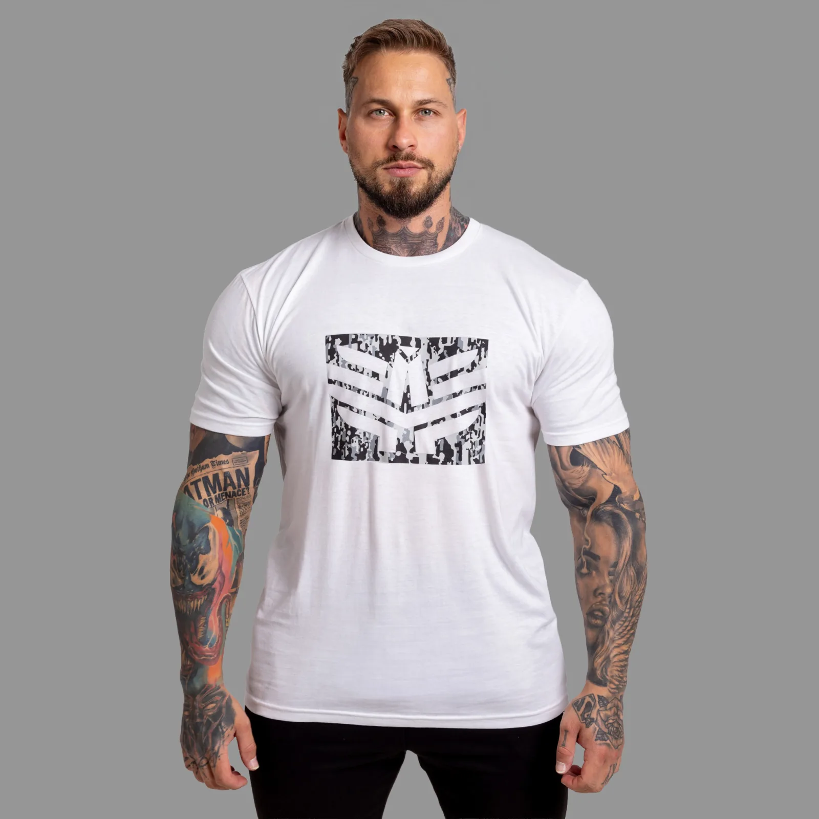 Férfi póló Iron Aesthetics Tactical, fehér-1