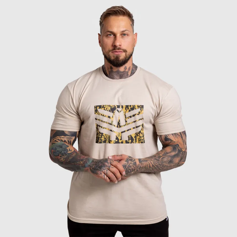 Férfi póló Iron Aesthetics Tactical, sand-3