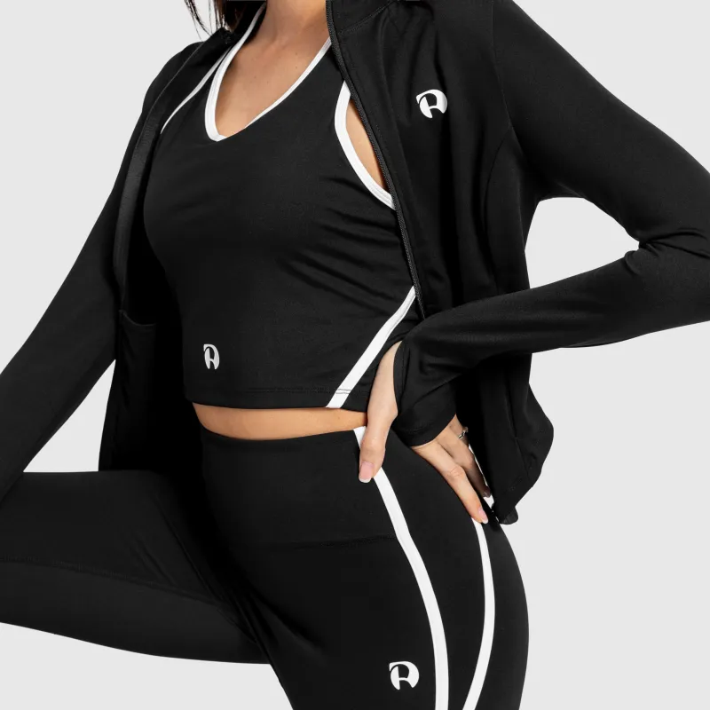 Női cipzáros felső Iron Aesthetics Define, fekete-7